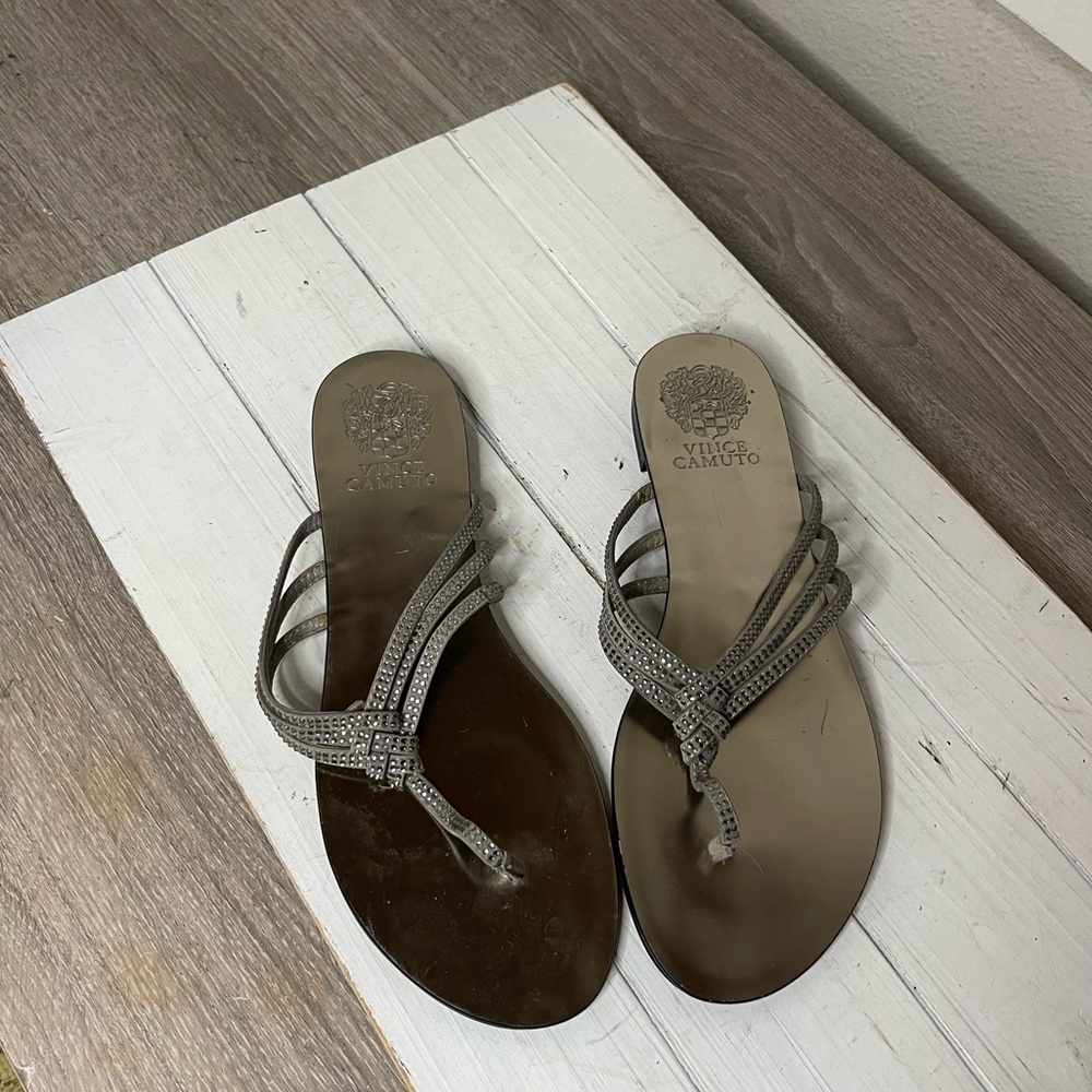 Vince Camuto Women's Elegant Silver Sandals